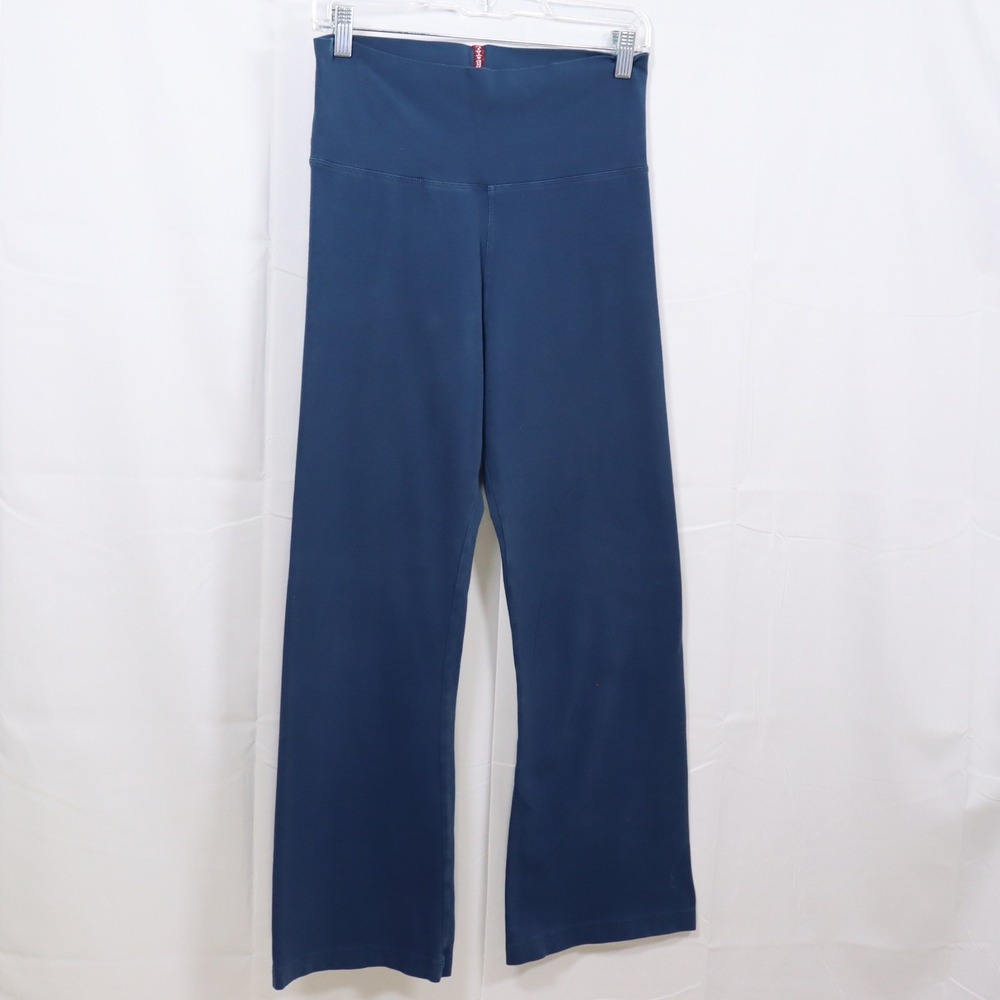 Hard Tail Flare Leg Yoga Pants M Blue Womens High Rise Athletic Activewear